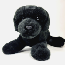 Aurora Black Lab Puppy Dog Plush Labrador Retriever Stuffed Animal 12” - £9.59 GBP