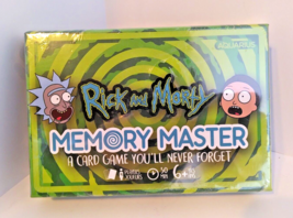 Rick and Morty Cartoon Memory Master Card Game Adult Swim Aquarius - Sea... - £14.98 GBP