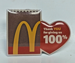 Mcdonalds Thank You for Giving us 100% 2019 IMS Group II Lapel Pin Colle... - $7.02 CAD