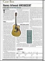 Ibanez Artwood Series AW200CENT acoustic guitar sound check review article print - £3.37 GBP