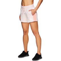 Reebok Ladies Journey Color Block French Terry Shorts with Pockets Rose Size XL - £19.57 GBP