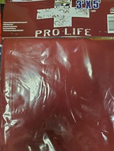 Lifefuard Pro Life Christian Banner Begin At Conception 3X5 Flag ROUGH T... - $18.88