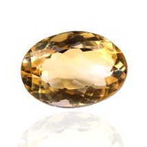 5.4Ct Natural Yellow Citrine (Sunella) Oval Cut Gemstone - £21.52 GBP