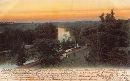 Lancaster Pa~View From Rocky Springs Railway 1906 Rotograph Tintd Photo Postcard - £5.38 GBP