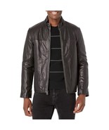 Cole Haan Men&#39;s Smooth Lamb Leather Jacket With Convertible Collar - $306.50 CAD