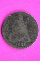 1891 P Seated Liberty Dime Exact Silver Coin Shown Low Grade Filler 45 - $14.99