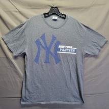 New York Yankees MLB Genuine Merchandise Men’s Gray Shirt Size Large - £6.97 GBP