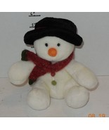 Aurora Plush Bean Bag 8&quot; Snow Man Stuffed toy - $10.03