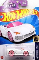 Mattel Hot Wheels 2023 Barbie Pearl White Extra HW Screen Time 3/10 Diec... - $12.99