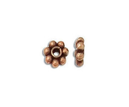 6mm Genuine Antiqued Copper Bali Style Daisy Spacers Beads (10)  - £1.57 GBP