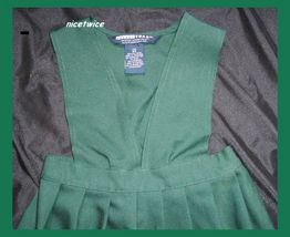 French Toast Girl Green School Uniform Jumper 6X - $13.00