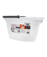 Casabella 4 Gallon Rectangular Bucket Translucent with Silver Handle - $16.95