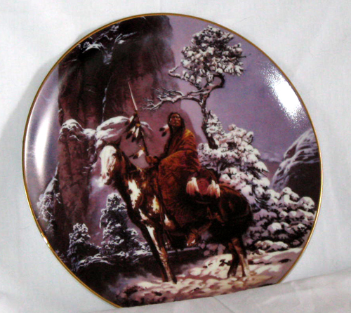 MYSTIC WARRIOR FINE PORCELAIN COLLECTIBLE PLATE MINT - $13.75