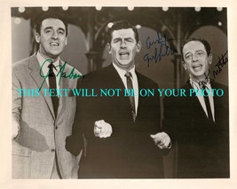 THE ANDY GRIFFITH SHOW SIGNED 8x10 RP PHOTO ANDY GRIFFITH DON KNOTTS JIM... - $15.99
