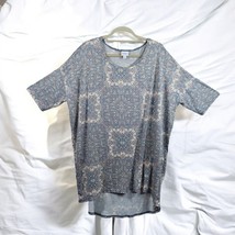 LuLaRoe Irma Top Womans Extra Large Tunic Tee Pastel Multicolor Tribal Pattern - $14.01