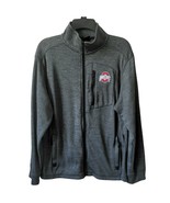 NCAA OSU Ohio State Buckeyes Zip Gray Game Day Shell Jacket Medium Zip P... - £22.71 GBP