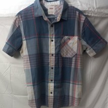 Levi&#39;s Men&#39;s Short Sleeve Button Down Shirt, Multicolor Plaid, Size L  - £14.78 GBP