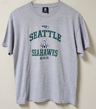 Seattle Seahawks T Shirt Super Bowl XLIX 2/1/15 NFL Team Apparel Mens Size Large - £6.72 GBP