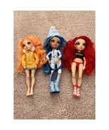 3 Rainbow High Fashion Doll Trio - Poppy Rowan Skyler Bradshaw &amp; Ruby An... - $34.99