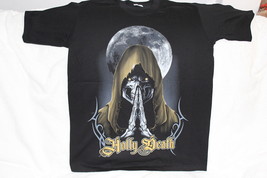Grim Reaper Skeleton Moon Holly Death T-SHIRT - £9.65 GBP