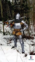 Medieval German Gothic Pikeman Reenactment Suit Of Armor - Halloween Costume - £1,202.12 GBP