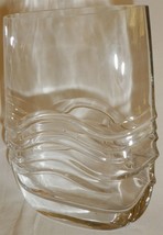 Beautiful Clear Crystal Lenox Vase Wave Pattern - £9.22 GBP