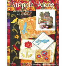 STRIPPIN' ALONG Applique Quilts on a Roll Pattern Book - Design Originals - $9.89