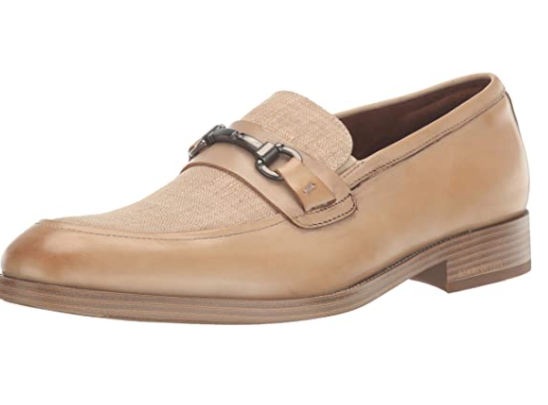 Kenneth Cole New York Men's Slip On Loafer with Bit Detail Beige Size 7M - £72.93 GBP