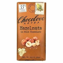 Chocolove Xoxox Premium Chocolate Bar - Milk Chocolate - Hazelnuts - 3.2... - £36.49 GBP
