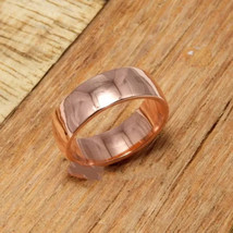 Solid Copper High Polish Band, Minimalist Healing Ring, Handmade, Unisex - £13.83 GBP+