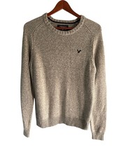 American Eagle Athletic Fit Sweater Men’s Size M Tan Brown Elbow Patches... - $21.33