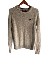 American Eagle Athletic Fit Sweater Men’s Size M Tan Brown Elbow Patches... - $21.33