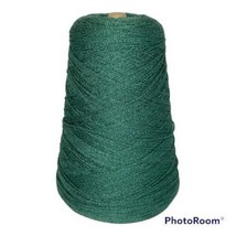 Cone Green Thread Large Spool Weaving Yarn Knit 3 Skein Little River Evergreen - £9.36 GBP
