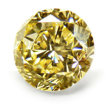 Yellow Diamond - 1.02ct Natural Loose Fancy Intense yellow GIA VVS1 Round - £9,935.43 GBP