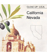 1974 California Nevada Map Up Close Nat Geographic Double Sided 35 x 22.... - $19.99