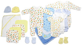 Boy 100% Cotton Newborn Baby Boy 18 Pc Layette Baby Shower Gift Set Newborn - $68.99