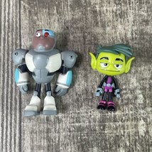 Teen Titans Go! Cyborg Beast Boy PVC Mini Figure 2&quot; Toy Cake topper Loose - £7.58 GBP