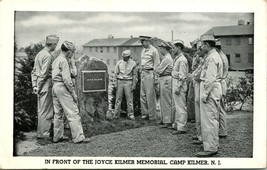 1940s Postcard Camp Kilmer New Jersey NJ Joyce kilmer Memorial Hament Pub Q15 - £10.64 GBP