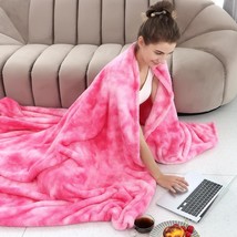 Warm Blanket Pink Soft Fleece Blankets Throw Blankets For Bed - £15.04 GBP
