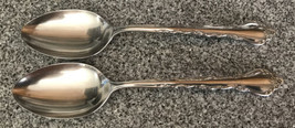 International Deluxe Japan Stainless Silverware  - GIGI - Serving Spoons Pair - $14.85