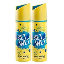 Set Wet Cool Avatar Déodorant &amp; Corps Spray Parfum pour Hommes, 150ml (Lot De 2) - $25.65