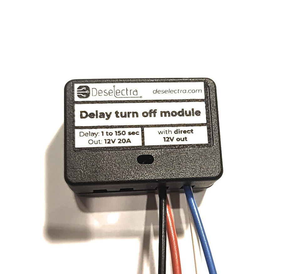 Car timer switch time relay 1-150 sec kit delay off box 12V 20A direct 1... - $11.21