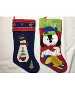 Prima Creations Christmas Stockings Set Of 2 Puppy And Snowman - $376.14 MXN