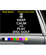 Keep Calm and Disc Golf Decal Laptop Car Window Sticker CHOOSE SIZE COLOR - €2,76 EUR+