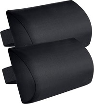 Set Of 2 Replacement Headrest Pillows For Zero Gravity Chairs With, Black. - £30.81 GBP