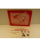Honda 2000 CR80R CR80RB Expert Owner&#39;s Manual &amp; Competition Handbook - €39,06 EUR