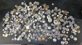 Large Lot Of Vintage Buttons 1.5lb Of Metal Buttons - $25.25