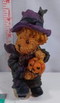 teddy bear witch with pumpkin really cute - £6.28 GBP