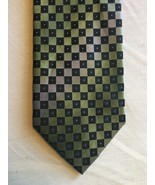 NEW Alexander Julian Colours Green Checkered Woven Tie - Never Worn - £5.28 GBP