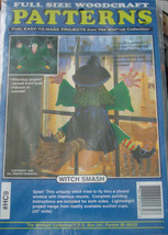 Wood Craft Pattern &quot;Witch Smash&quot; Two Sided Window Decoration - £10.22 GBP